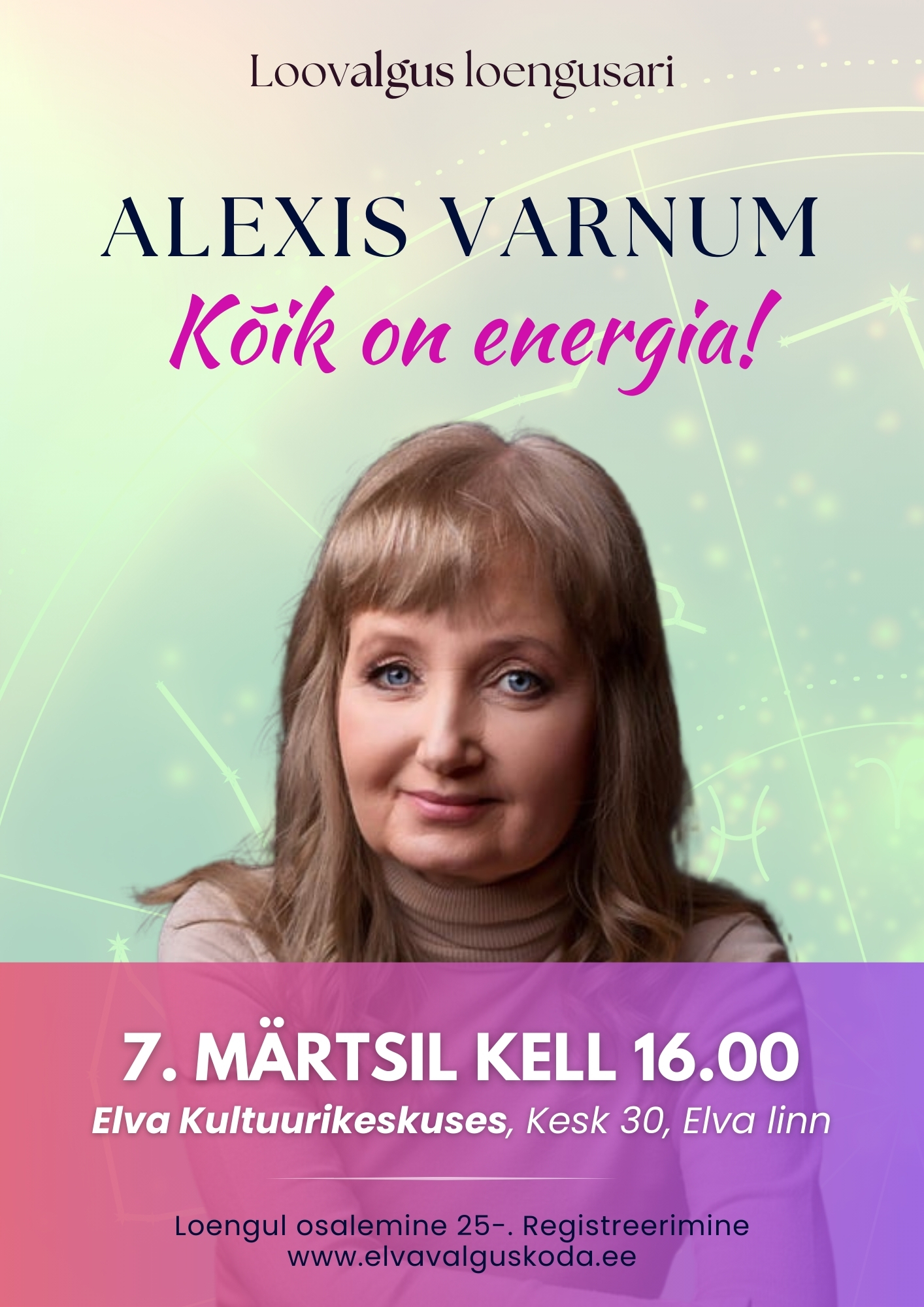 Katrin Lucase loeng “Suveräänsus – inimeseks olemise vabadus” Elva Kultuurikeskuses 07.veebruaril algusega kell 16.00