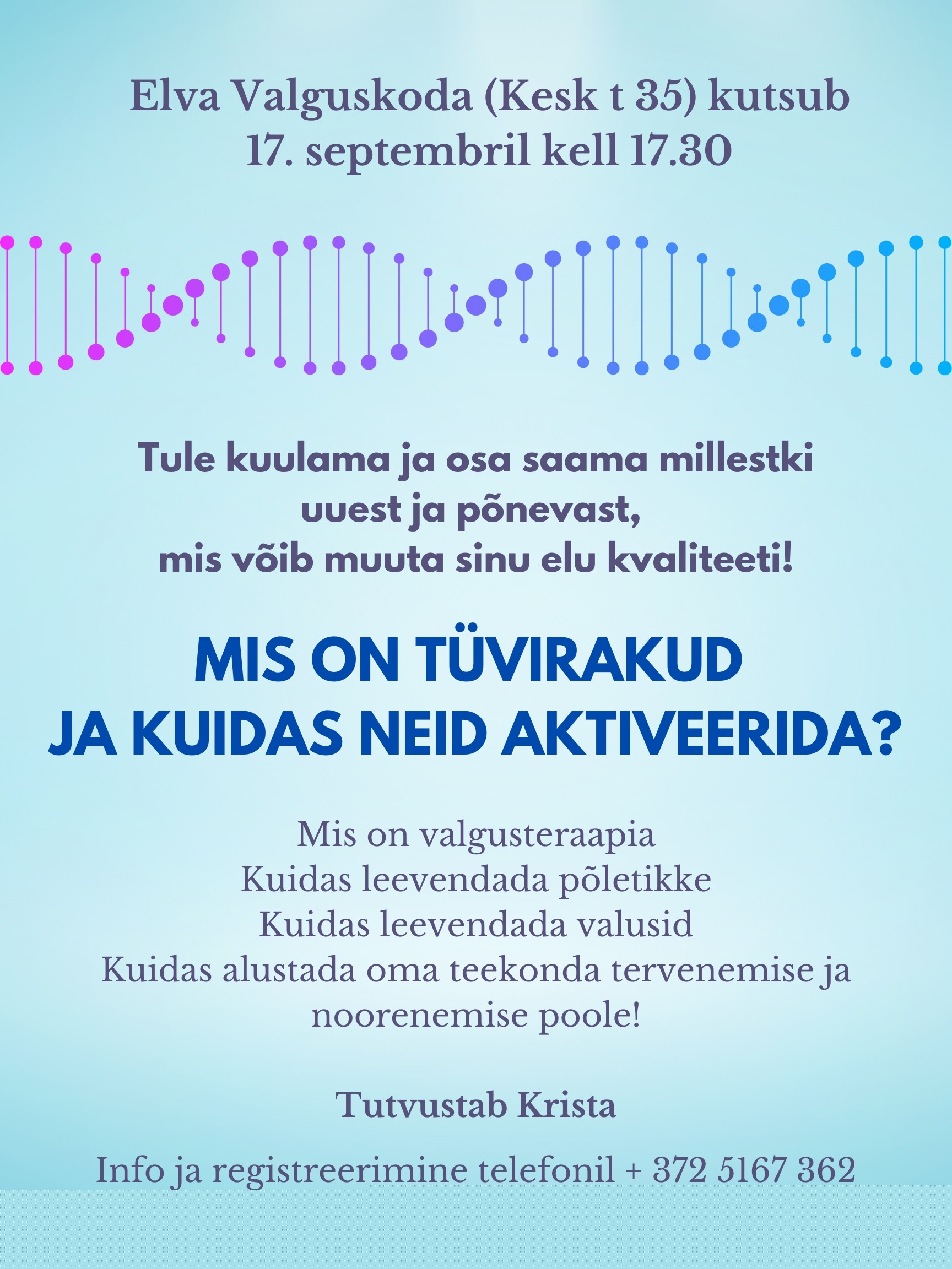 Tutvustav loeng tüvirakkudest, Lifewave valgusteraapiast