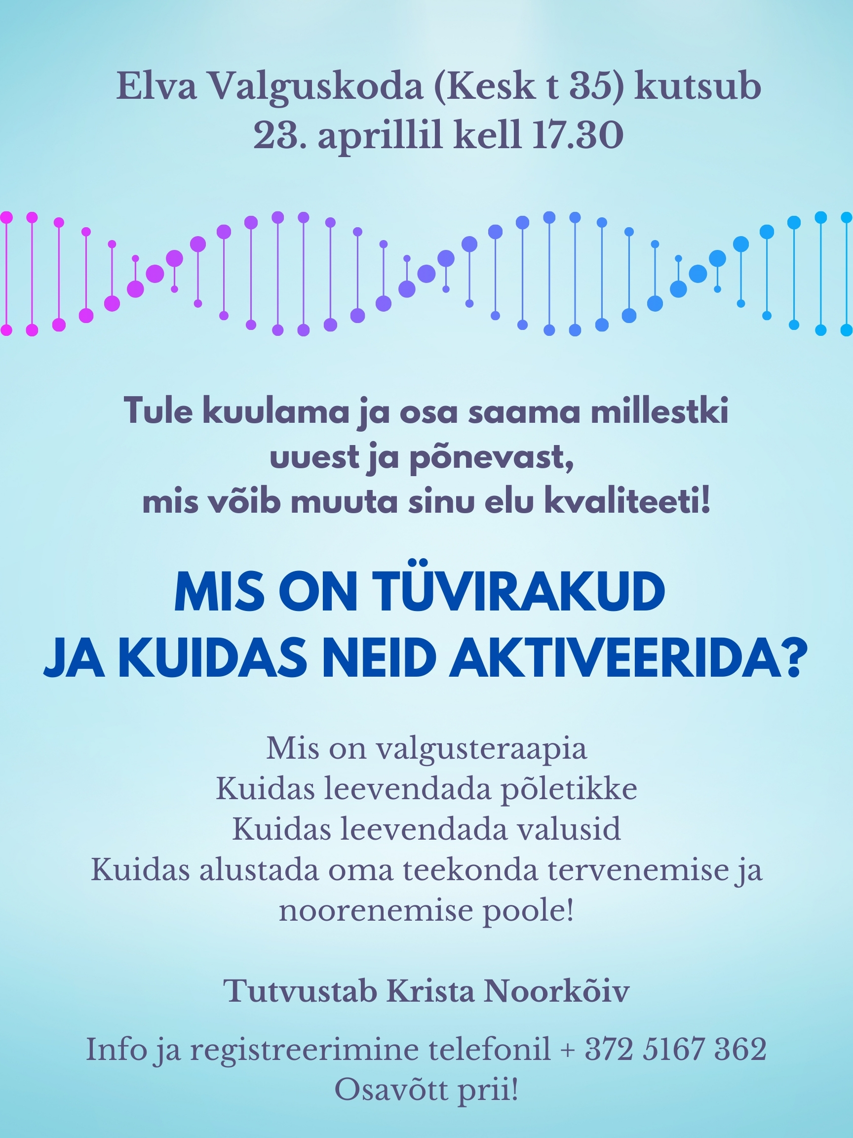 Tutvustav loeng tüvirakkudest, Lifewave valgusteraapiast