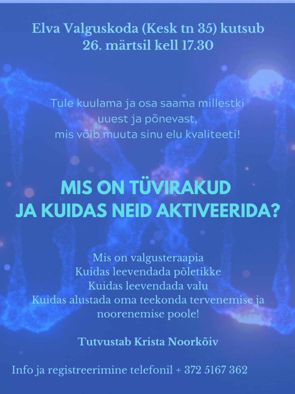 Tutvustav loeng tüvirakkudest, Lifewave valgusteraapiast