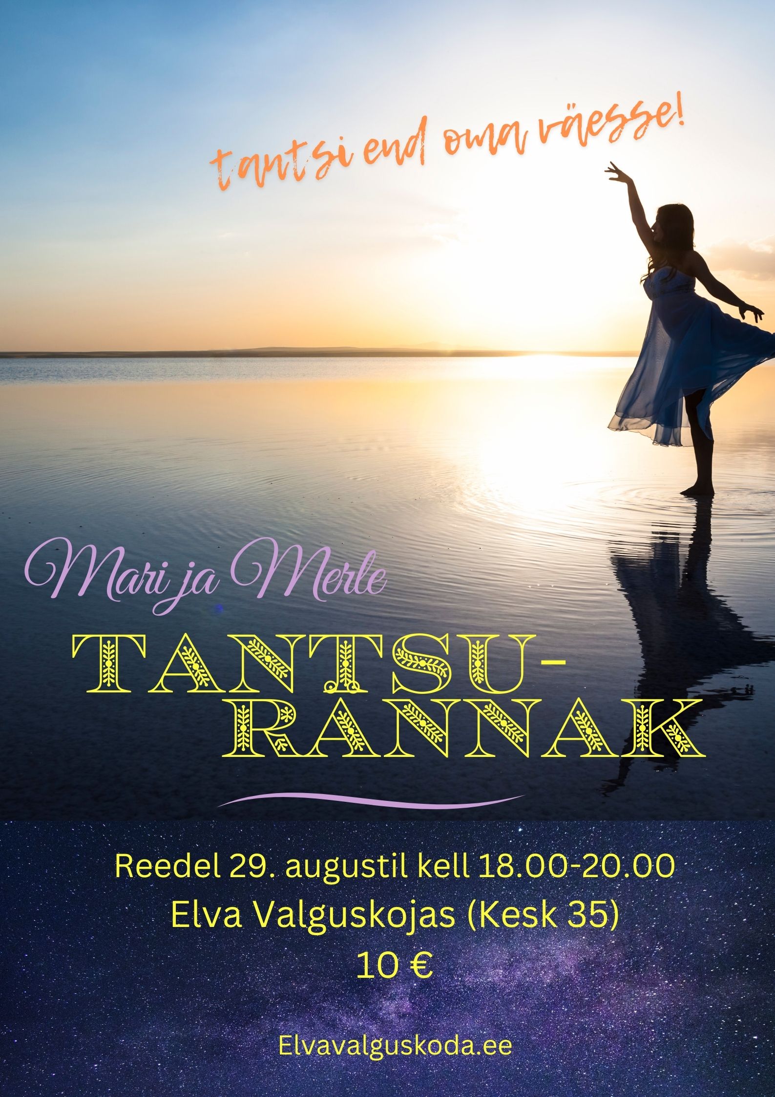 Tantsurännak Mari ja Merlega 30. augustil